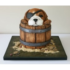 Торт "Собака-пират"