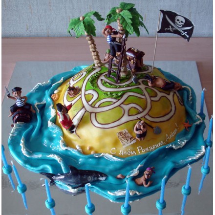 Детский торт "Пиратский лабиринт"