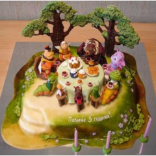 Детский торт "Лунтик и компания"