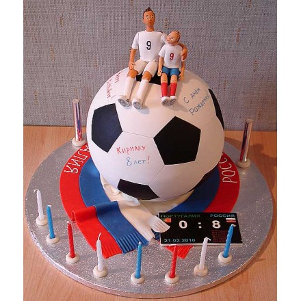 Детский торт "Футбольный мяч"