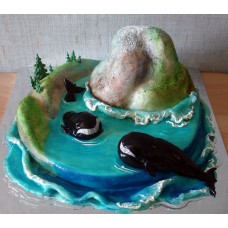 Детский торт "Два кита"