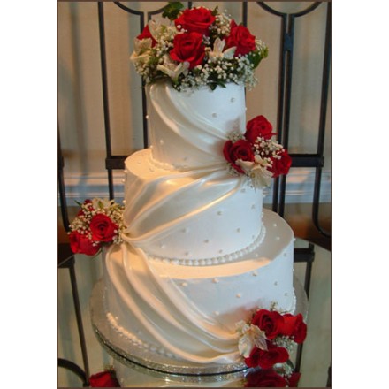 Свадебный торт "Платье невесты"