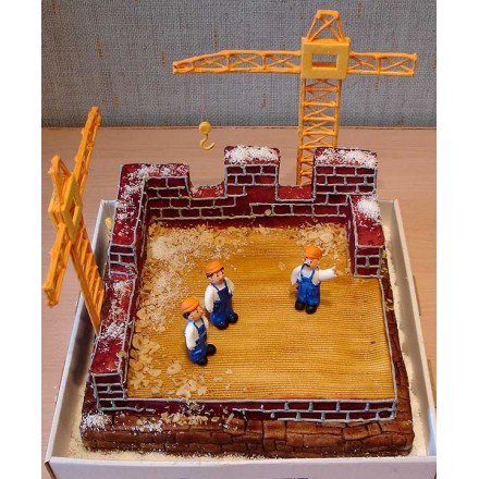 Торт "Стройка дома"