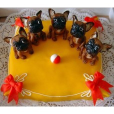 Детский торт "Команда маленьких собачек"