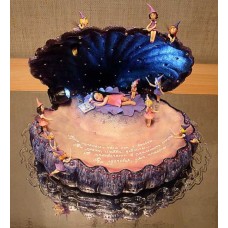 Детский торт "Ракушка с феями"