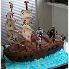 Детский торт "Пиратский корабль"