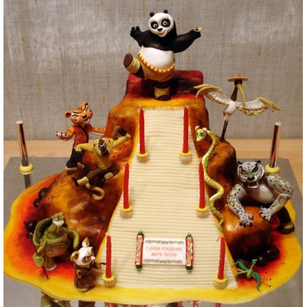 Детский торт "Панда кунг-фу" 