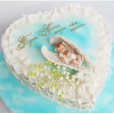 Детский торт "Пусть Ангел жизнь твою хранит"