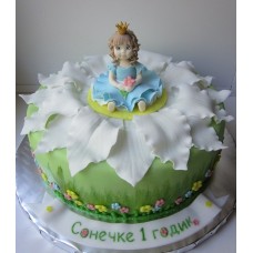 Детский торт "Принцессе 1 годик"