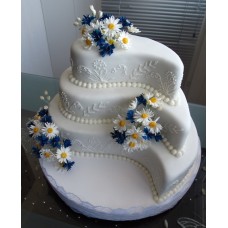 Торт для молодоженов "Ромашковая свадьба"