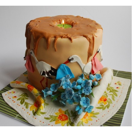Торт на свадьбу "На Восковую годовщину свадьбы"