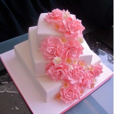 Торт "На розовую свадьбу"