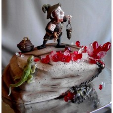 Торт на рубиновую свадьбу "Находка лепрекона"