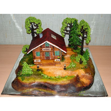 Торт "Домик в деревне"