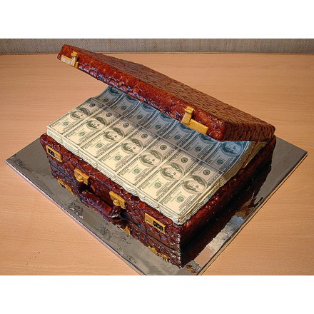 Торт "Чемодан с деньгами"