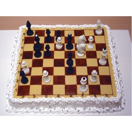 Торт "Игра в шахматы"