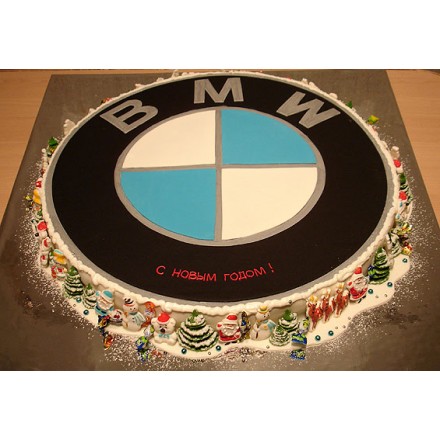 Торт "Новогодний BMW"