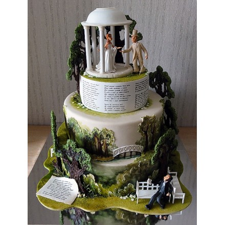 Свадебный торт "Купол бракосочетания"