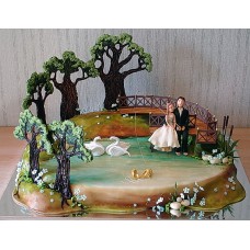 Свадебный торт "Чистые пруды"