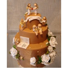 Свадебный торт "Обвенчаны небесами"