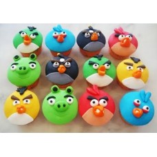 Детские капкейки "Angry Birds" №2