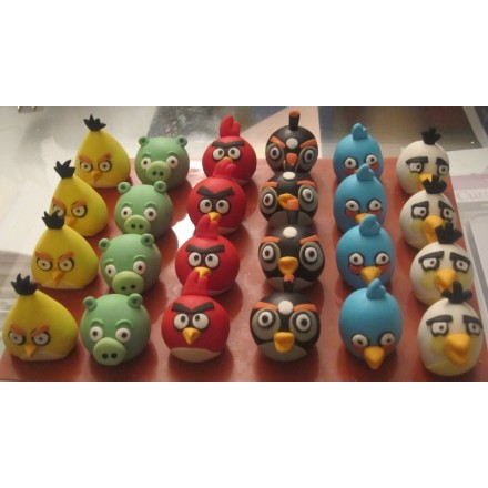 Детские капкейки "Angry Birds" №3