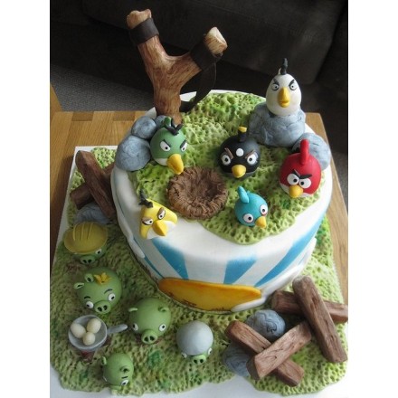 Детский торт "Angry Birds" №3
