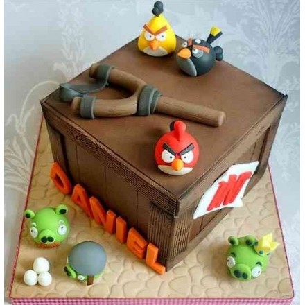 Детский торт "Angry Birds" №5