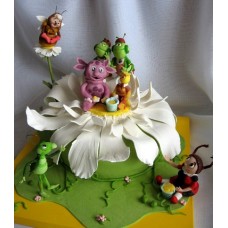 Детский торт "Лунтик - цветочный нектар"