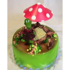 Детский торт "Крокодил Гена и Чебурашка"