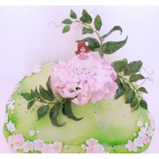 Детский торт "Принцесса в розовом цветке"