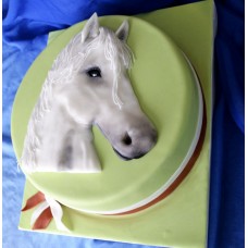 Торт на заказ "Белая лошадь"