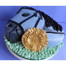 Торт на заказ "Синяя лошадь"