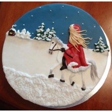 Новогодний торт на заказ "Снежная королева"