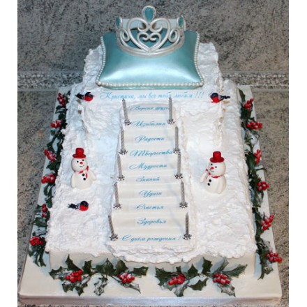 Новогодний торт на заказ "Королевский Новый год"