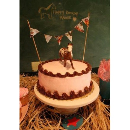Новогодний торт на заказ "Цирковая лошадь"