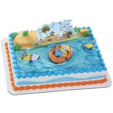 Детский торт "Миньоны в отпуске"