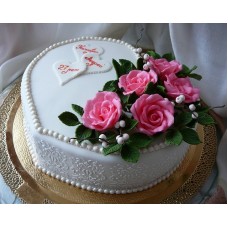 Торт  "27 лет - Свадьба Красного дерева"