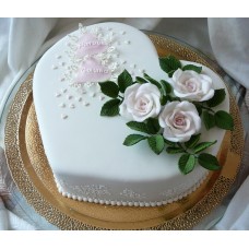 Торт для свадьбы "Розы в саду"