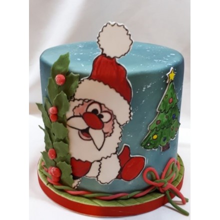 Новогодний торт "Привет от Деда Мороза"