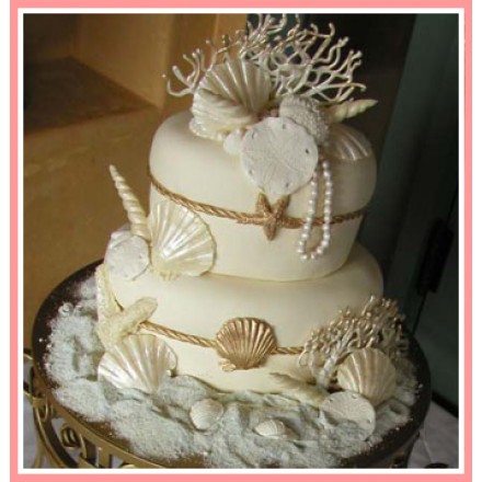 Свадебный торт "Коралловый риф"