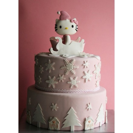 Торт "Нежная Hello Kitty"