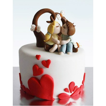 Торт на 14 февраля "Влюбленность"