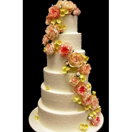 Свадебный торт "Венок невесты"