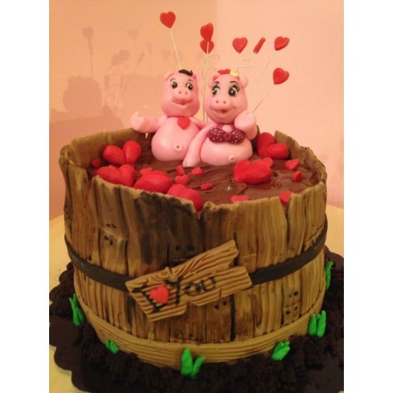 Торт на 14 февраля "Любовный омут"