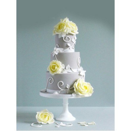 Свадебный торт "Желтые розы"