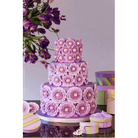 Свадебный торт "Фиалка"