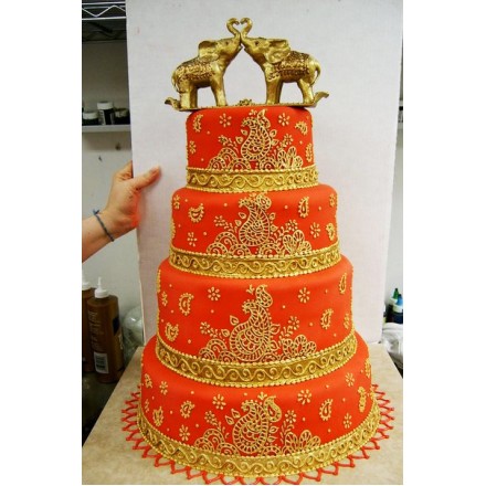 Свадебный торт "Восточный мотив"