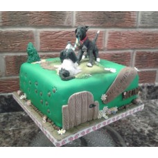 Детский торт "Собачьи развлечения"