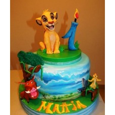 Детский торт "Король лев 1 годик!"